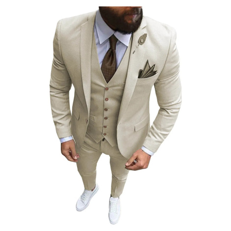 Svatební pánský oblek 3v1 Tuxedo sako, vesta a kalhoty SOLO FASHION