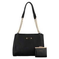 Luxusní dámská kabelka přes rameno Angelika, černá