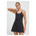 Sportovní šaty Reebok LUX COLLECTION černá barva, mini, 100035421