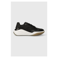 Sneakers boty Calvin Klein CLOUD WEDGE LACE UP černá barva, HW0HW01647