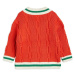 Dětský bavlněný svetr Mini Rodini červená barva