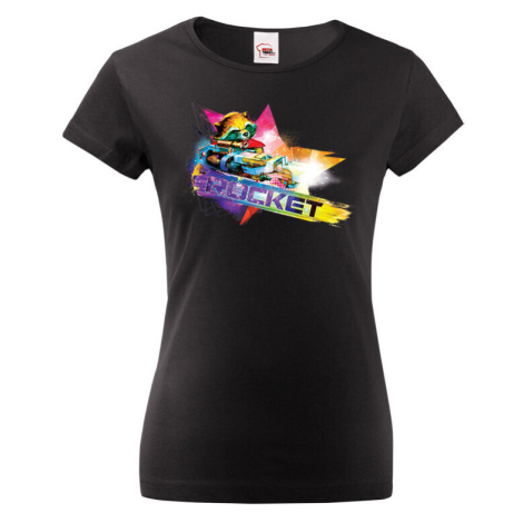 Dámské tričko s potiskem Rocket- ideální dárek pro fanoušky Marvel BezvaTriko