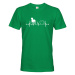 Pánské tričko pro milovníky psů s potiskem Vymarský ohař tep -  skvělý dárek