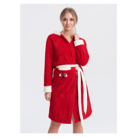 Women's bathrobe ULR252 - red