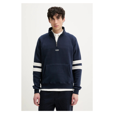 Mikina Hollister Co. pánská, tmavomodrá barva, s aplikací, KI322-5005