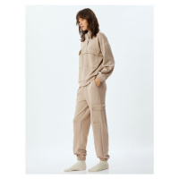 Koton Jogger Pajama Bottoms with Cargo Pocket Knit