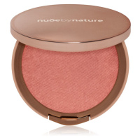 Nude by Nature Cashmere Pressed Blush pudrová tvářenka s vyživujícím účinkem odstín Pink Lilly 6