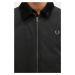 Bunda Fred Perry The Caban Jacket pánská, černá barva, přechodná, oversize, J8535.102