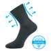 Boma Viktorka Dámské ponožky s extra volným lemem - 3 páry BM000000624700100354 tmavě šedá