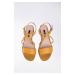 Sandály Gino Rossi A45160 Přírodní kůže (useň) - Lícová