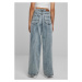 Urban Classics / Ladies Wide Leg Slit Denim tinted lightblue washed