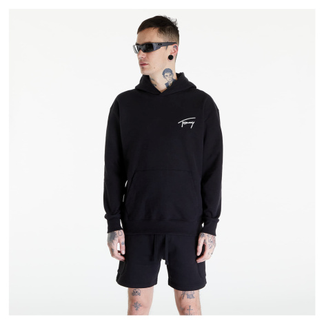 Tommy Jeans Relaxed Signature Hoodie Black Tommy Hilfiger