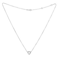 DIAMOND SPOT Náhrdelník trojúhelník s diamanty SRN111848 (Au 585/1000, 1,52 g)
