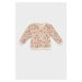 DEFACTO Baby Girl Crew Neck Floral Soft Furry Sweatshirt