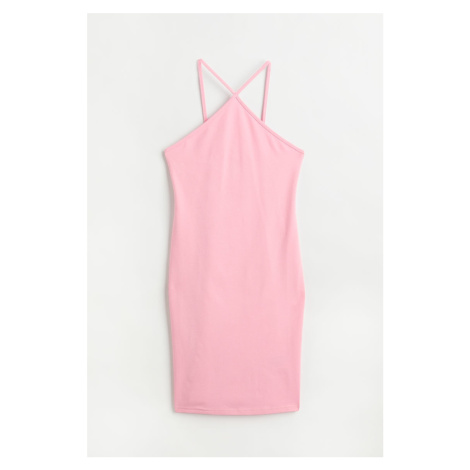H & M - Bavlněné šaty - růžová H&M