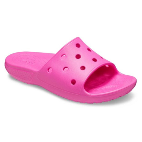 Crocs CLASSIC CROCS SLIDE K Dětské pantofle, růžová, velikost 28/29