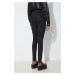 Džíny Rick Owens Denim Pants Dirt Waist Leggings dámské, černá barva, DS01D1320.SBF.09