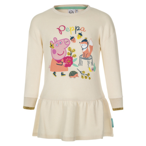 Peppa- licence Dívčí šaty - Prasátko Peppa VH1209, smetanová Barva: Smetanová Peppa Pig