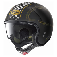 Moto helma Nolan N21 Getaway Flat Black-Gold