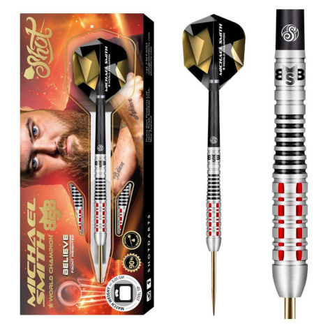 Sada steel šipek Shot Michael Smith Believe 22g, 90% wolfram Shot Darts