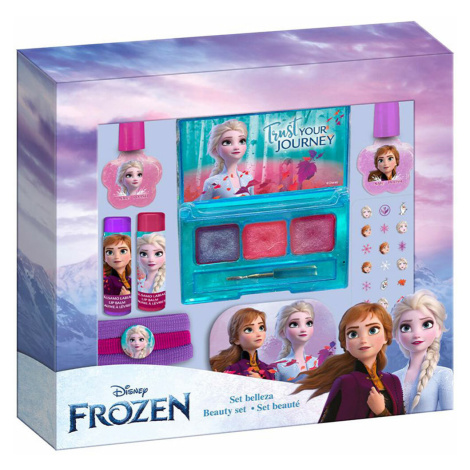 DISNEY Frozen Beauty 3 x lesk na rty + 2 x balzám na rty + 2 x lak na nehty + pilník na nehty + 