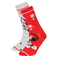 DEFACTO Girl Mickey & Minnie Licensed 2 piece Long sock