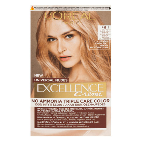 L'OREAL Excellence Creme Universal Nudes Barva na vlasy 9U Blond velmi světlá L’Oréal Paris