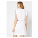 BONPRIX mikinové šaty s páskem Barva: Bílá, Mezinárodní