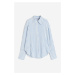 H & M - Objemná košile z lněné směsi - bílá