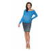 Modrý těhotenský pulovr 40038