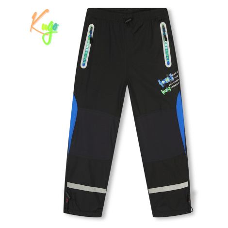 Chlapecké šusťákové kalhoty, zateplené - KUGO DK7127, černá Barva: Černá