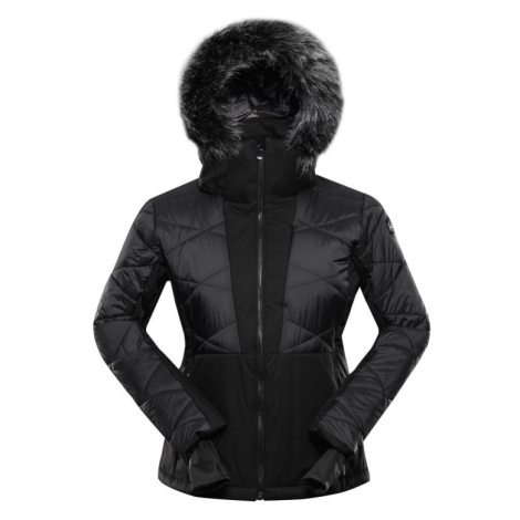 Bunda dámská lyžařská ALPINE PRO NADDRA s membránou PTX SNOW černá