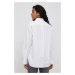 Bavlněné tričko Polo Ralph Lauren dámská, bílá barva, relaxed, s klasickým límcem