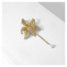 Éternelle Luxusní brož Swarovski Elements Claire - květina B7096-LXT0403A Zlatá