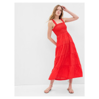 Červené dámské maxi šaty GAP