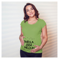Vtipné tričko s potiskem pro těhotné maminky Snědla jsem meloun