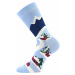 Dámské, pánské ponožky Lonka - Damerry, hory, světle modrá Barva: Modrá světle