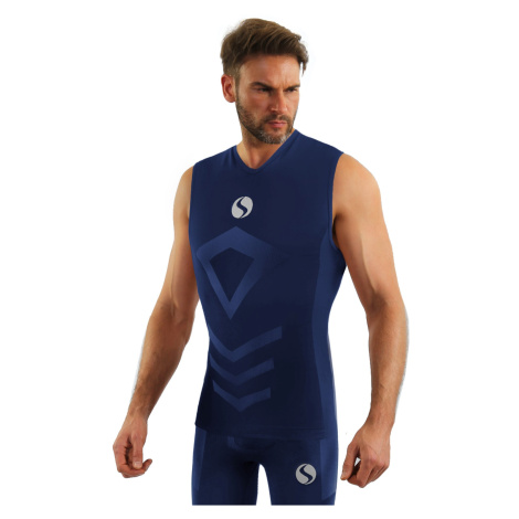 Sesto Senso Man's Thermo Tank Top CL38 Navy Blue