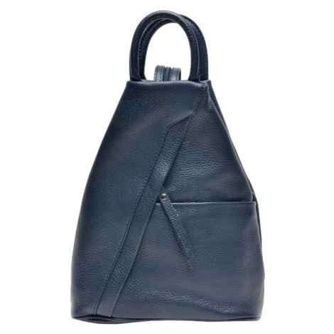Carla Ferreri Dámský kožený batoh CF1625 Blu