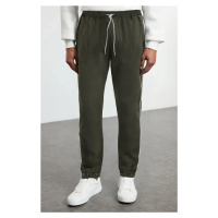 Trendyol Khaki Regular/Normal Cut Ribbed Sweatpants