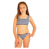 Dívčí dvojdílné plavky Litex - bílo-modrá