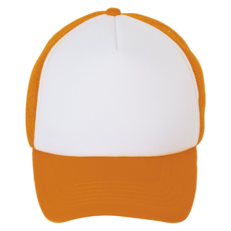 SOĽS Bubble Dámská kšiltovka SL01668 White / Neon orange SOL'S