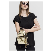 Urban Classics / Mini Metallic Backpack gold