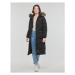 Superdry EVEREST LONGLINE PUFFER COAT Černá