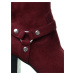 jiná značka KAZAR STUDIO nízké kozačky na podpatku Barva: Červená