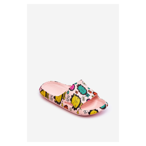 Dětské lehké pěnové pantofle Lion Motiv Pink Esther Kesi