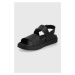 Kožené sandály Calvin Klein pánské, černá barva