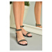 Fox Shoes S272009009 Black Stone Women's Sandal
