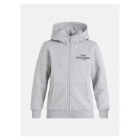 Mikina peak performance jr original zip hood šedá