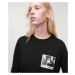 Tričko karl lagerfeld karl archive long sleeve černá